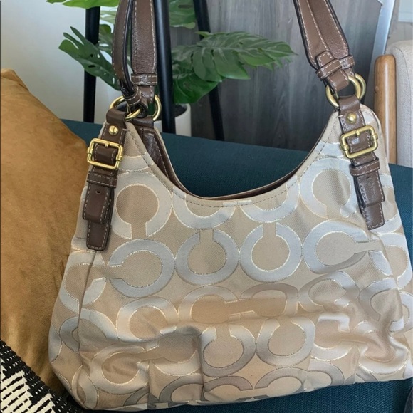 EUC COACH Madison OpArt Sateen Hobo Bag - Picture 2 of 8